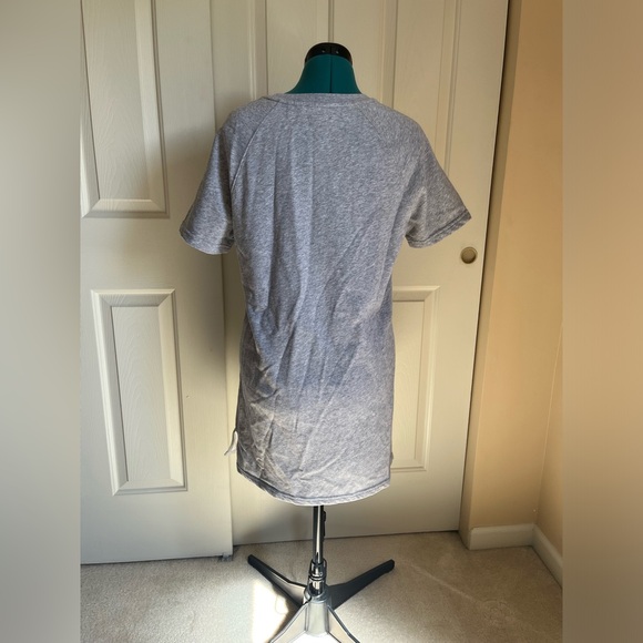 Fabletics Terry Short Sleeved Mini Dress Grey - Picture 4 of 8